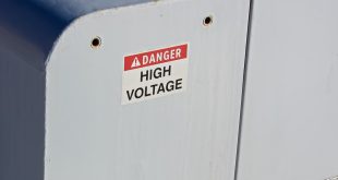 Danger High Voltage Sign on an Electrical Box