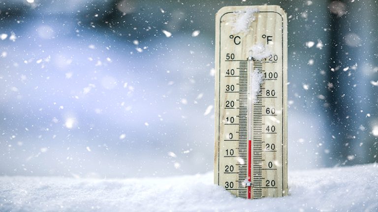 winter weather thermometer