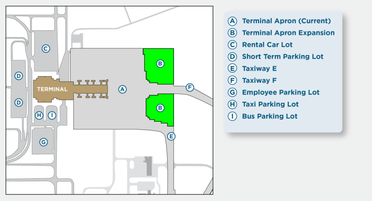 terminal apron expansion exhibit illustration