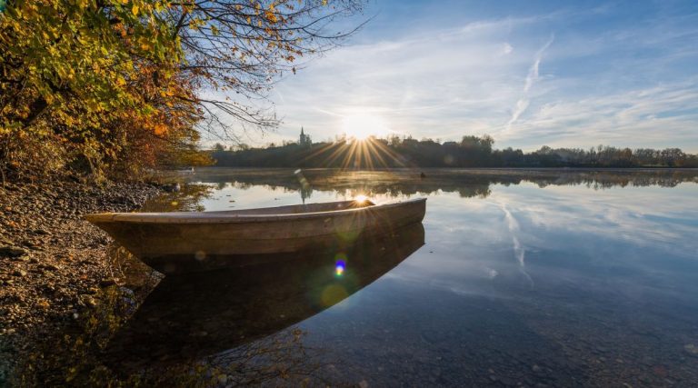 boat by the lake