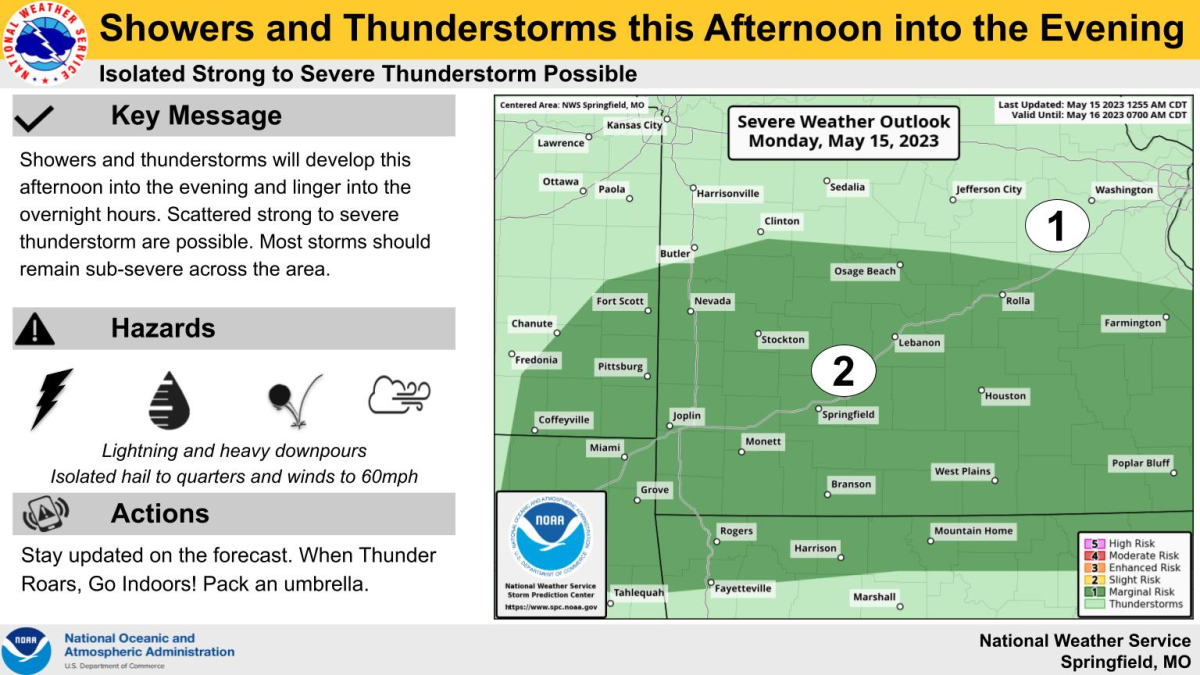 national weather service severe weather graphic 5 15 23