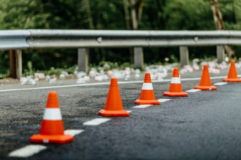 orange traffic cones