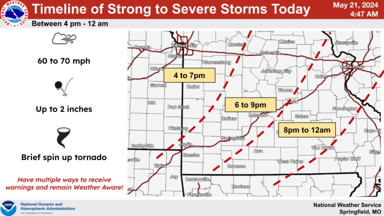 national weather service severe weather graphic 5 21 24