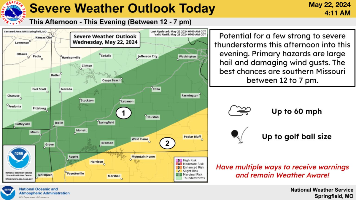 national weather service severe weather graphic 5 22 24