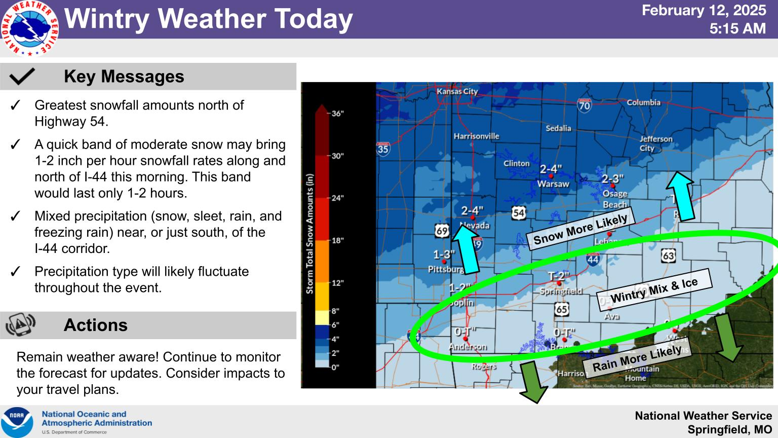 national weather service winter weather graphic 2 12 25