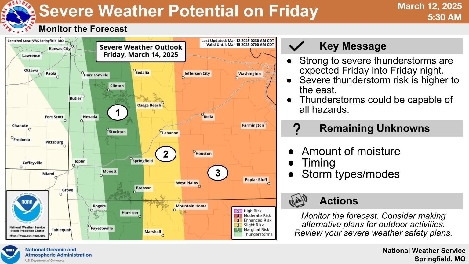 national weather service severe weather graphic 3 12 25