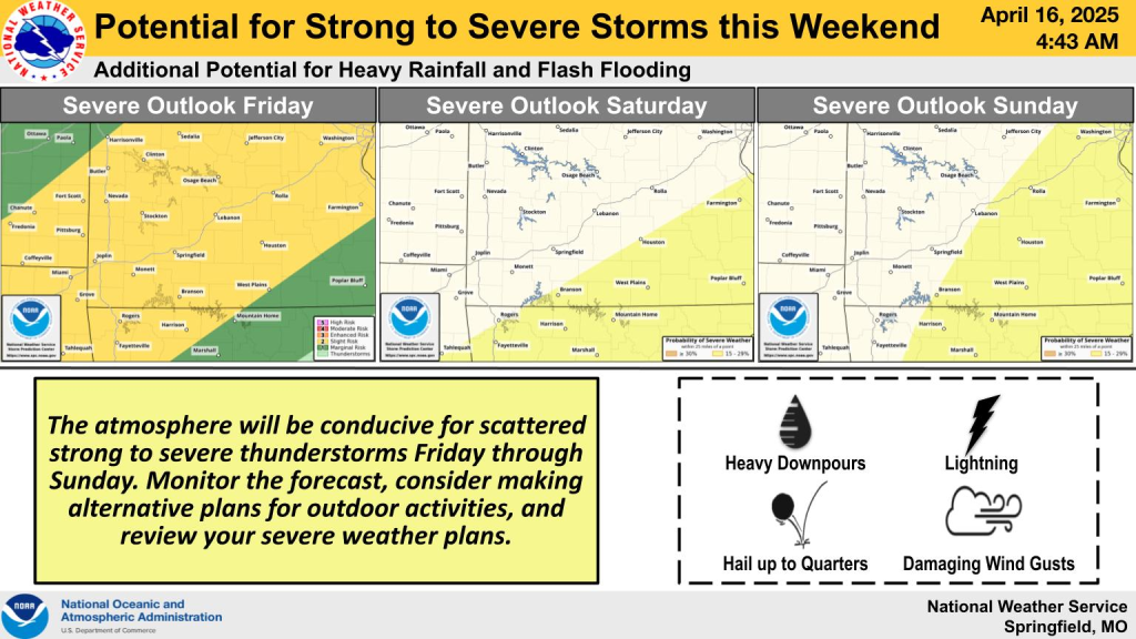 national weather service severe weather graphic 4 16 25