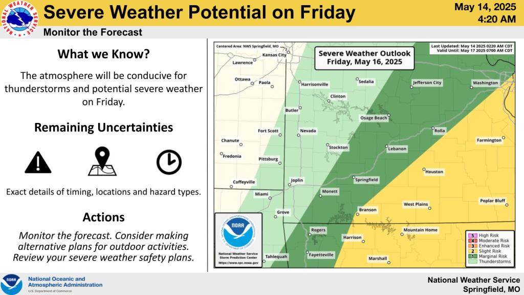 national weather service severe weather graphic 5 14 25