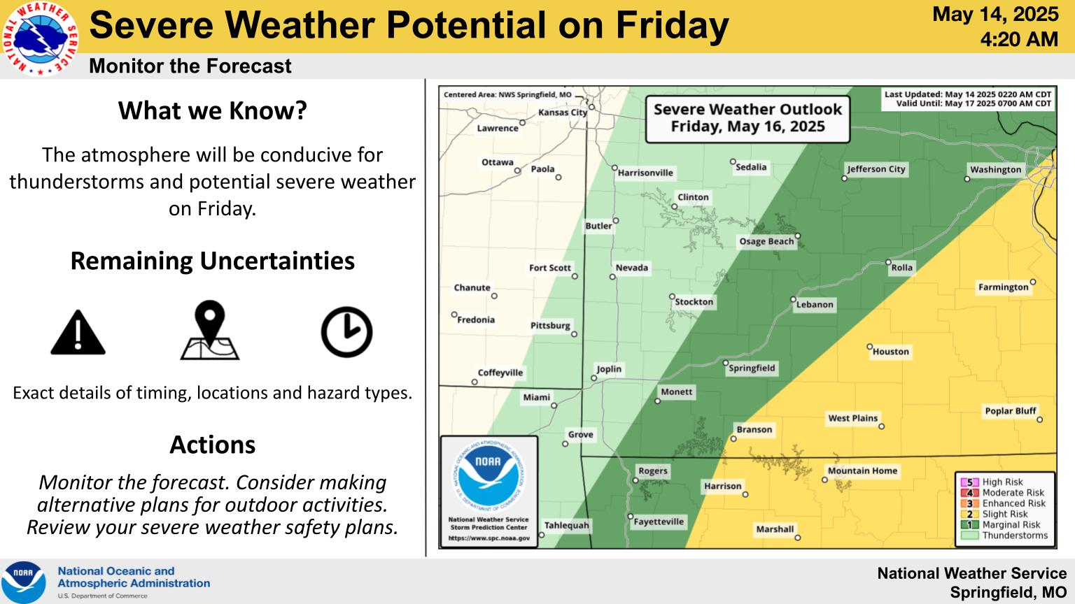 national weather service severe weather graphic 5 14 25