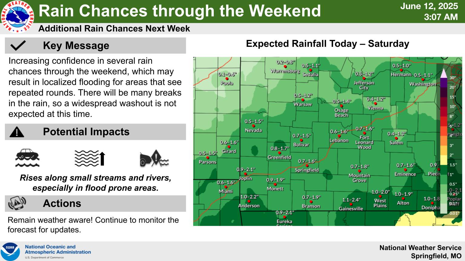 national weather service rain graphic 6 12 25