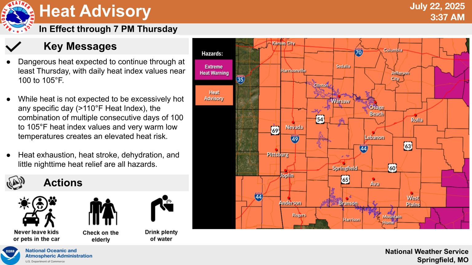 heat advisory 7 22 25