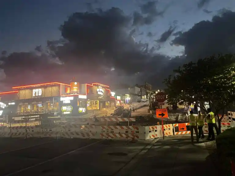 branson water main break area