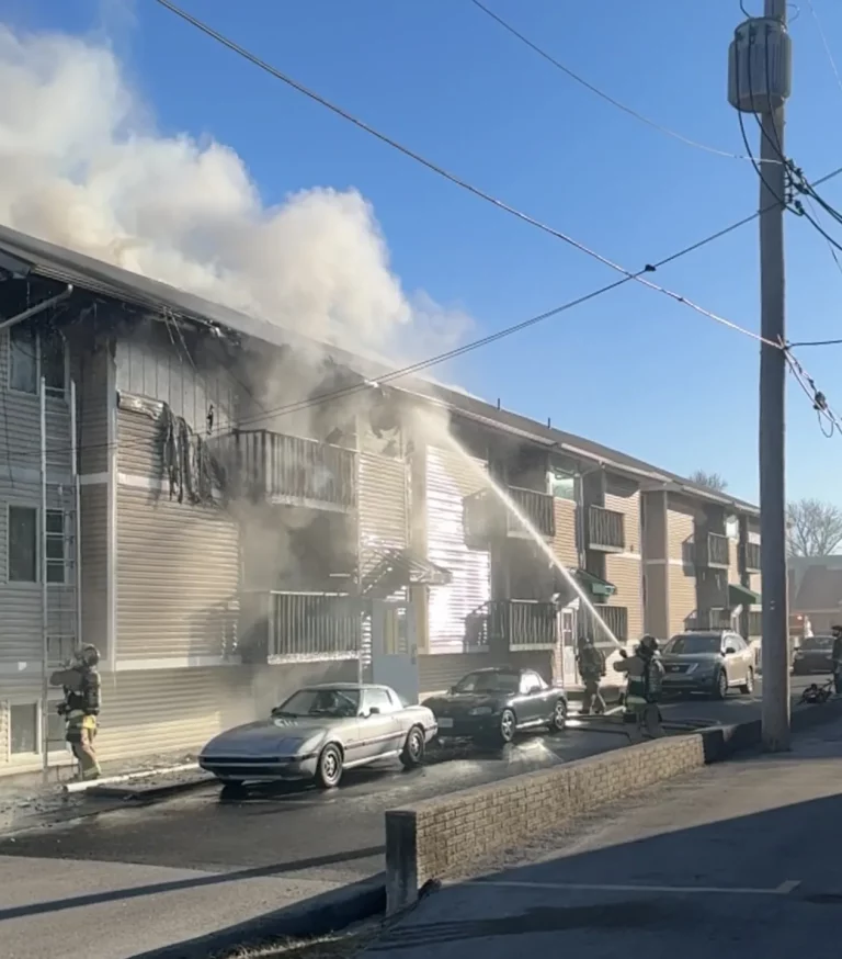 fire at apartmet on south